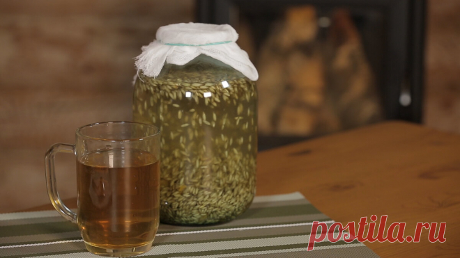 Овсяный квас по старинному рецепту | Русская деревенская кухня | Яндекс Дзен