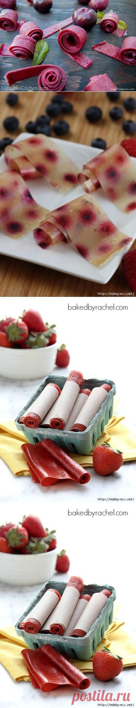 Фруктово - ягодная пастила: вкусная, полезная, красивая