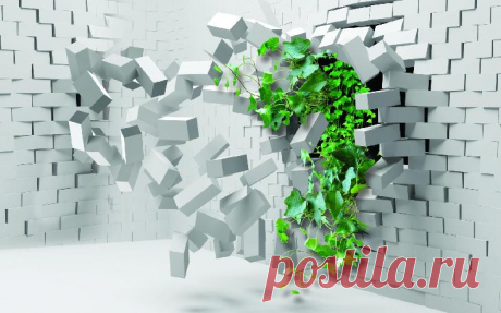Фотообои на стену Разрушение. Артикул №39433. Категория: 3D | KLV-обои