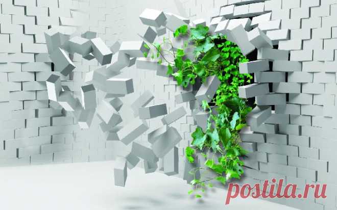 Фотообои на стену Разрушение. Артикул №39433. Категория: 3D | KLV-обои