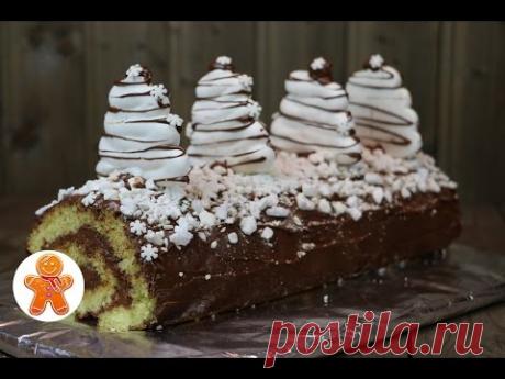 Торт рулет &quot;Рождественское полено&quot; ✧ Buche de Noel