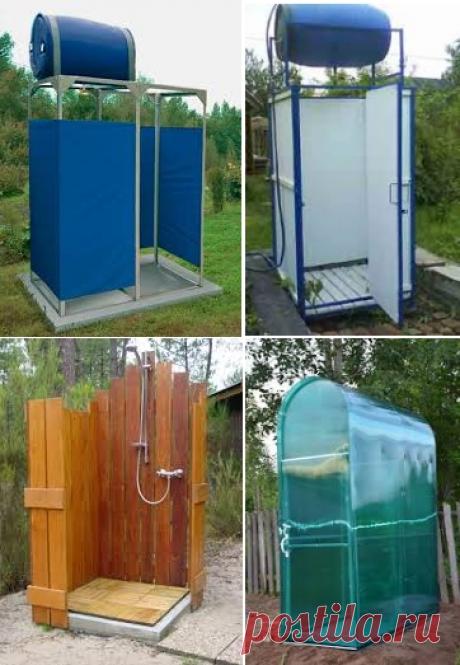 Садовый душ: особенности летних конструкций с подогревом для дачи, фото и видео