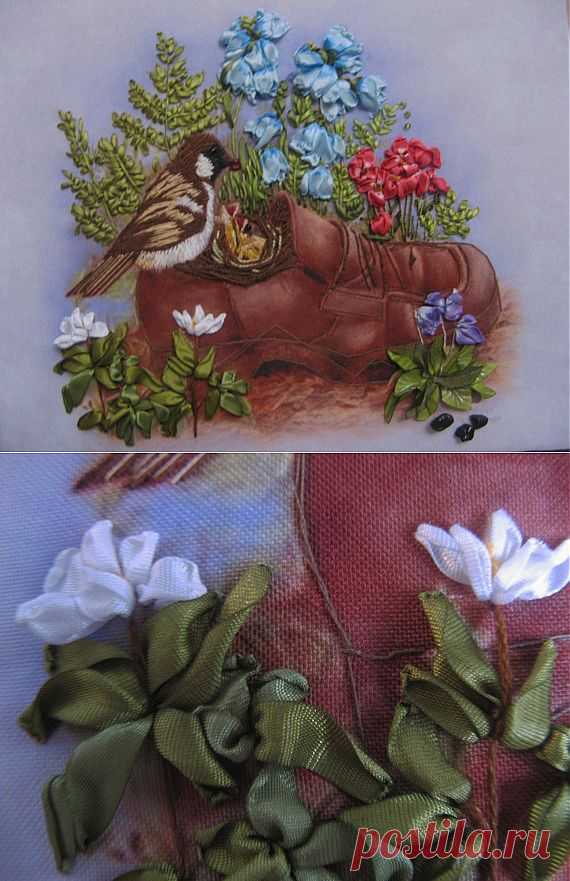 "Гнездо в ботинке" / Цветочное настроение / PassionForum - мастер-классы по рукоделию