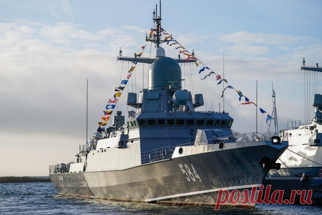 2020 ноябрь. Малый ракетный корабль (МРК) "Одинцово" проекта 22800, построенный на Ленинградском судостроительном заводе «Пелла», принят в состав Балтийского флота