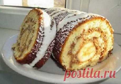 Рулетик к чаю за 20 мин — Сад Заготовка