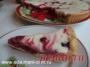 песочный пирог с вишней | Вкусно есть!