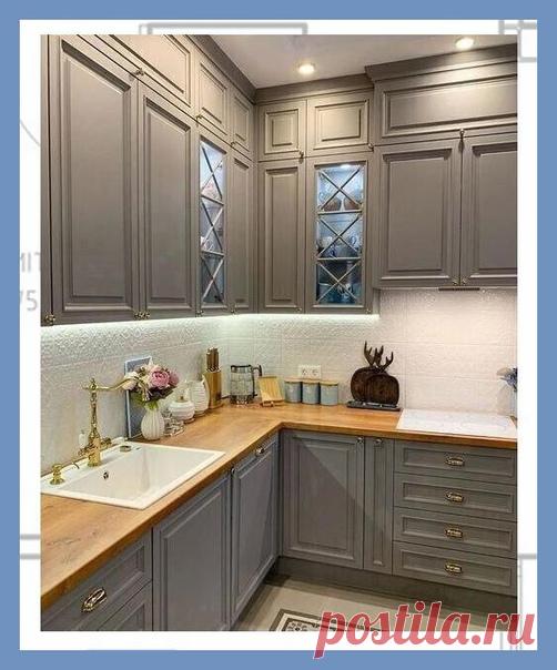 Все о дизайне интерьера Серый цвет идеально подходит для создания интерьера кухни в классическом стиле.