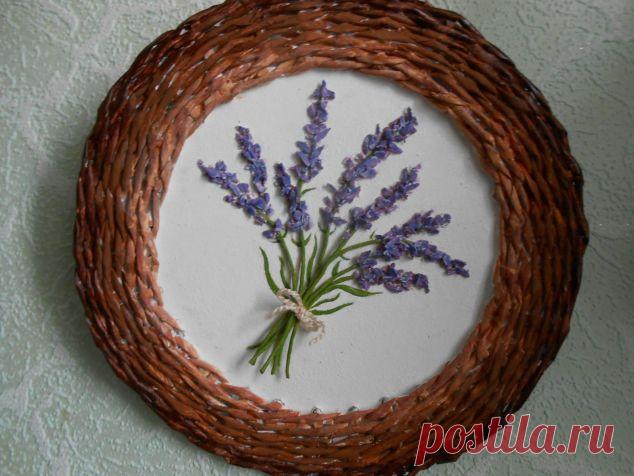 Лаванда... / Поделки из бумаги / Плетение из бумажной лозы