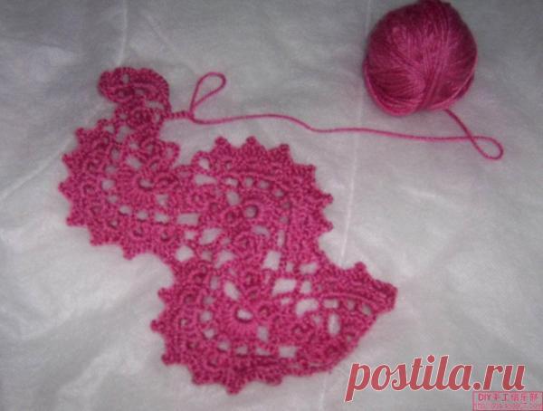 Вязание и соединение фрагментов крючком