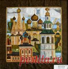 Россия. ЛОСКУТНЫЕ КАРТИНЫ ВАЛЕНТИНЫ МАКСИМОВОЙ ИЗ УГЛИЧА