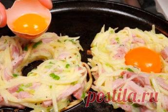 Новая подача картошки с яйцом на завтрак: красиво и удивительно вкусно