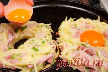 Новая подача картошки с яйцом на завтрак: красиво и удивительно вкусно