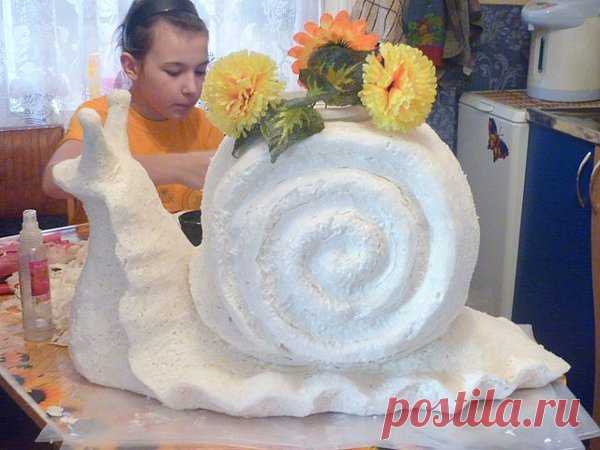 Улитка из монтажной пены