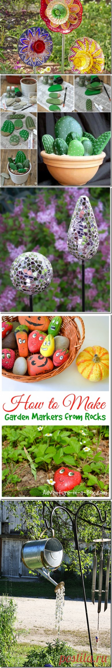 20 DIY Garden Art Projects to do - DIY Crafty Projects