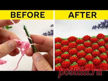 How to Crochet Strawberry Stitch?