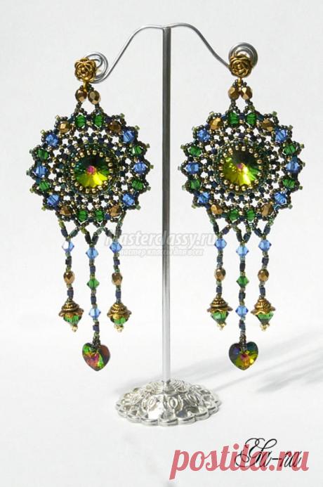 Ажурные серьги из бисера. Женский каприз. Мастер-класс с пошаговыми фото