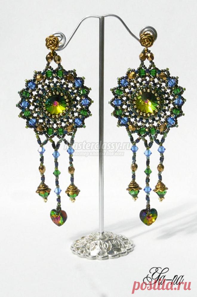 Ажурные серьги из бисера. Женский каприз. Мастер-класс с пошаговыми фото