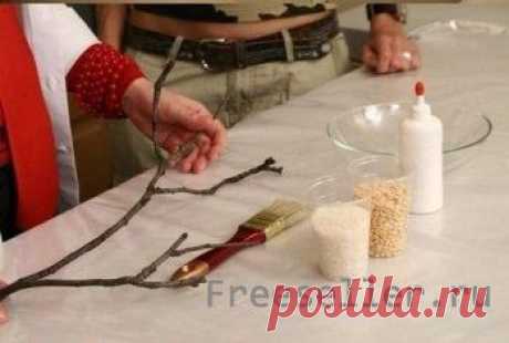 Как сделать декоративную коралловую ветку