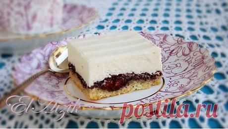 Пирожные с творогом, маком и вишней • Elaizik