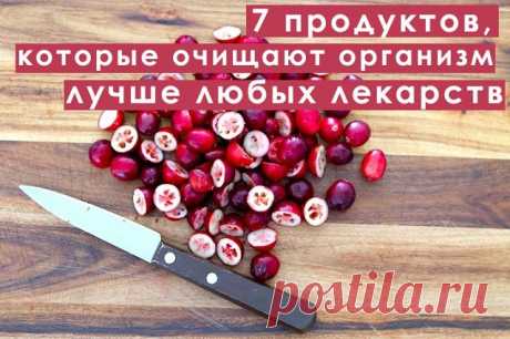 7 продуктов, которые очищают организм лучше, чем любые лекарства 

 Красная свекла
Это "чистильщик" организма №1. Во-первых, она содержит клетчатку , фосфор, медь, витамин С и ряд органических кислот, которые улучшают "движение" еды и уничтожает "плохие" гнилостные бактерии в кишечнике. Во-вторых, в ее состав входит липотропное вещество "бетаин", которое заставлять печень лучше избавляться от токсинов. А, в-третьих, свекла способствует омоложению организма за счет фолиевой...