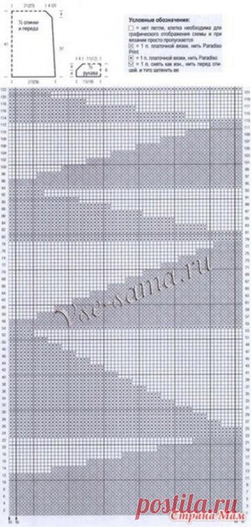 Gray women blouse crochet free pattern