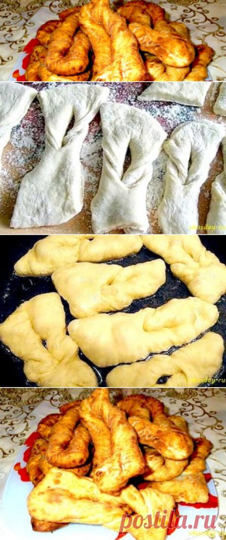 Таратушки (хворост) на кефире | Вкусный день
