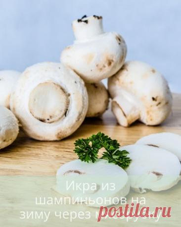 Икра из шампиньонов на зиму через мясорубку — Дачный участок
