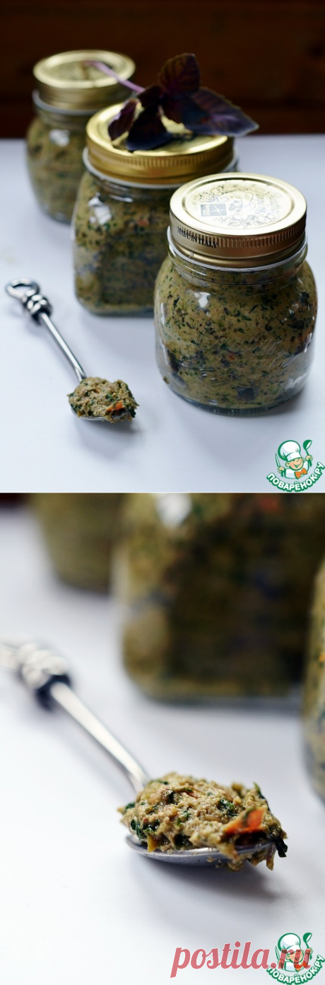 Аджика из базилика с орехами - кулинарный рецепт