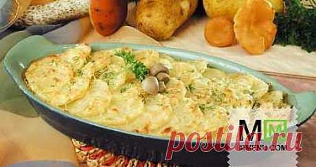 Рецепт КАРТОФЕЛЬНОЙ ЗАПЕКАНКИ с грибами