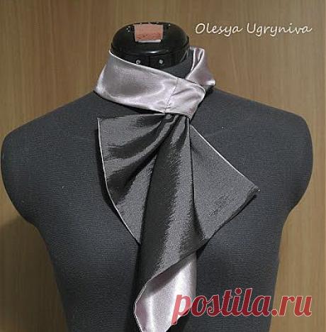 золотой петушок: Красивый шейный платок! МК.