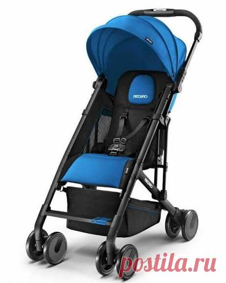 ПРОГУЛОЧНАЯ КОЛЯСКА EASYLIFE СИНЯЯ RECARO (РЕКАРО)
