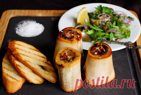 Как приготовить костный мозг... Рецепт запекания - Вкусные рецепты
