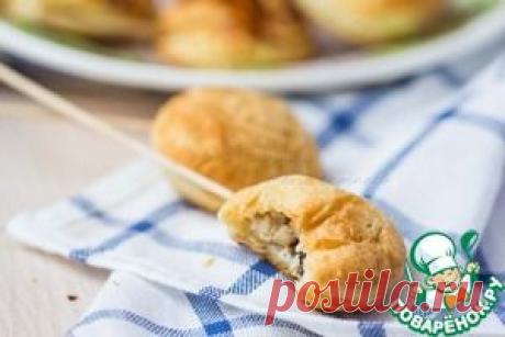 Мини пирожки с курицей на палочках - кулинарный рецепт