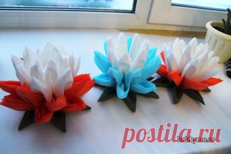Мастер-класс 'Салфетница Лотос из салфток' - Море хобби. Мы расскажем вам все о рукоделии и мастер-классах