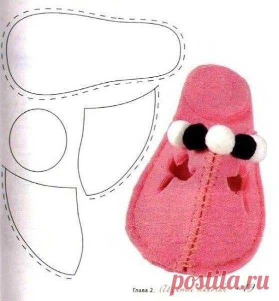 Выкройки тапочек.