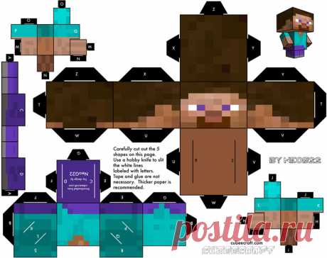 Bonecos do Minecraft de Papel: Como Fazer - Artesanato Passo a Passo!