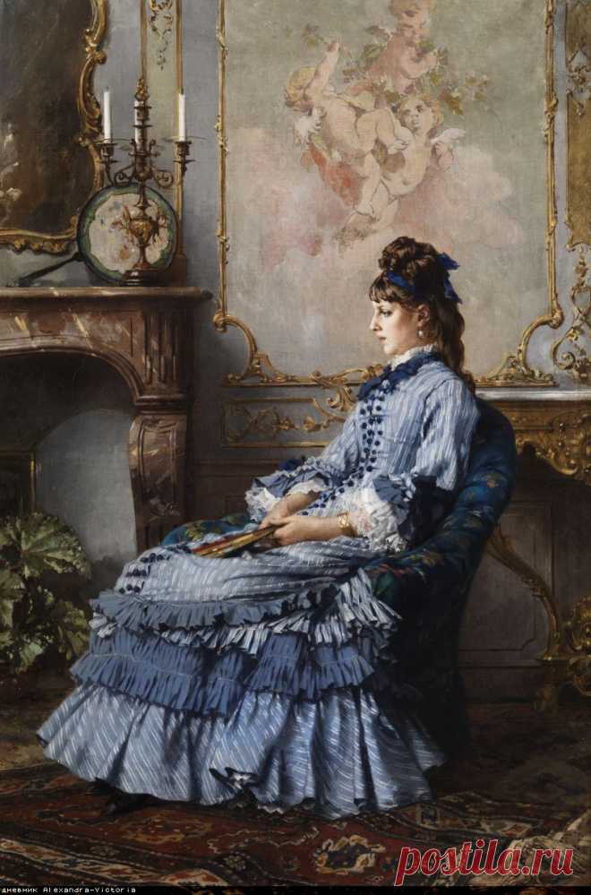 АукционноЖанровоГалантное... Frederik Hendrik Kaemmerer (Dutch, 1839-1902)
