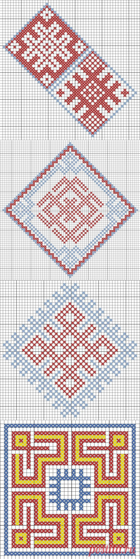 Подборка схем для вышивки оберегов — Славянская культура