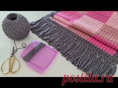 BICO FRANJA/TASSEL em crochê | COMPACTO