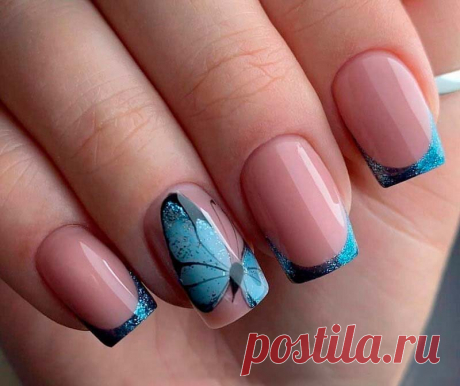 МАНИКЮР С АКЦЕНТОМ. Дизайн одного ногтя в маникюре и 50+ фото идей | CITY NAILS: о красоте ДО КОНЧИКОВ НОГТЕЙ | Дзен