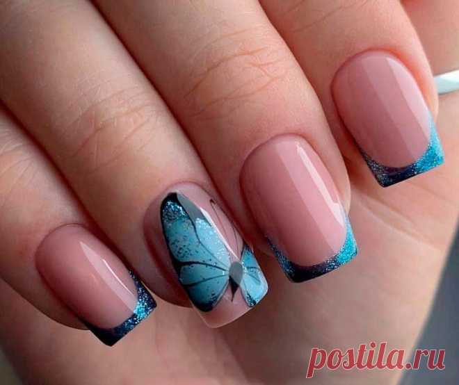 МАНИКЮР С АКЦЕНТОМ. Дизайн одного ногтя в маникюре и 50+ фото идей | CITY NAILS: о красоте ДО КОНЧИКОВ НОГТЕЙ | Дзен
