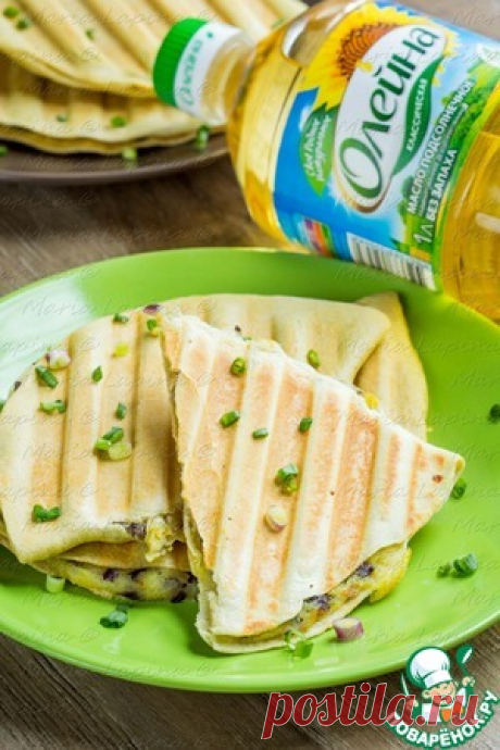 Пшеничные лепешки с картофелем и луком - кулинарный рецепт