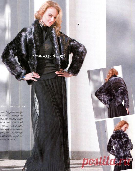 Связанный спицами жакет "Театр" / Рукоделие / Домоводство / Женские секреты / Женский