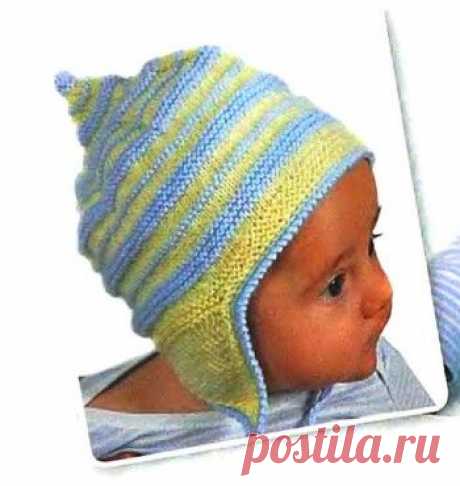 Детская шапочка связанная спицами с описанием, Вязание для детей