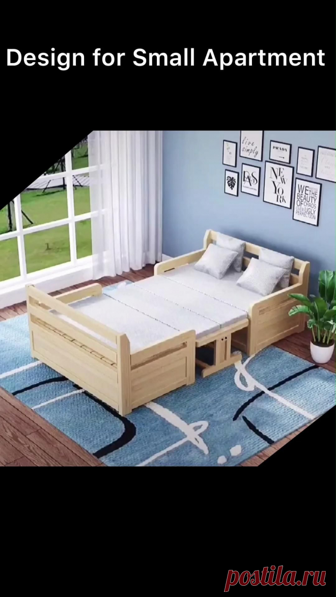 sofa +bed+ table design , space saving for limited room