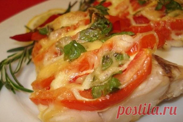 Рыбка с сыром и помидорами — Женская страничка