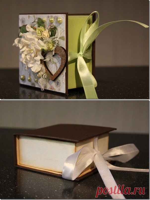 ​Коробочка в виде книги &mdash; DIYIdeas