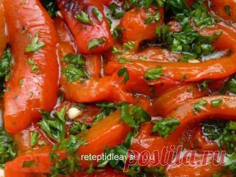 Болгарский перец с чесноком — моя коронная закуска. Улетная получается ВСЕГДА. — Сад Заготовка
