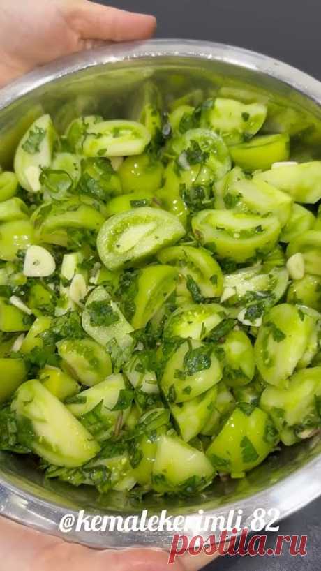 Qışlıq çoox ləzzətli doğranmış 🔴GÖY POMİDOR🔴turşusu#shorts #trending