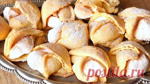 Рецепту 50 лет! Нежные как мороженое! Ракушки с начинкой. Рецепт печенья к чаю. Выпечка | Наташа Шакинко | Дзен